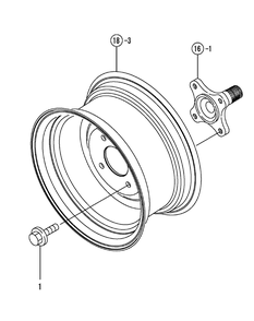Hub Bolt, Front Diagram and Parts List for SX3100 54ALB4S727-54ALB4SW727-54ALB4SX727-54ALB4SY727-54ALB4SZ727-54AMB4S727-54AMB4SW727-54AMB4SX727-54AMB4SY727-54AMB4SZ727 Cub Cadet Lawn Tractor